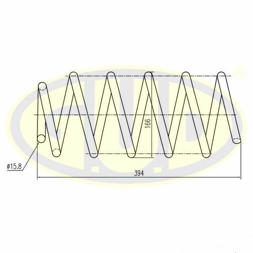G.U.D. GCS095840 Пружина ходовой части