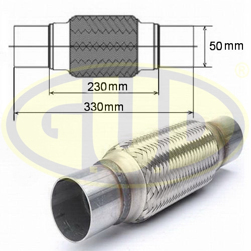 Гофра глушителя с фланцами 50x230 G.U.D. GFP450230 в Нижнем Новгороде
