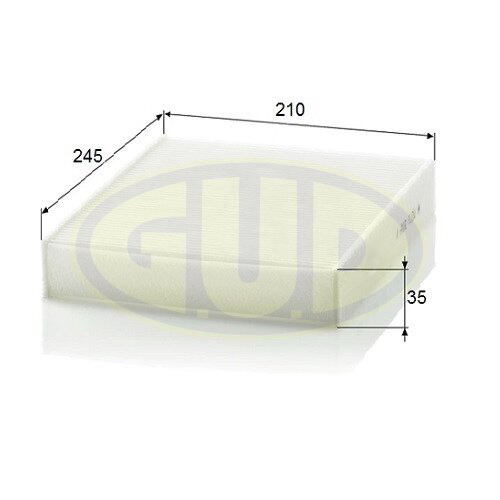 ФИЛЬТР САЛОНА FRD C MAX/S MAX/GALAXY/MONDEO lV/VOL C30/V50/S40/C70 1.6 2.5/1.6 2.2TD 03 G.U.D. GCF2559 в Нижнем Новгороде