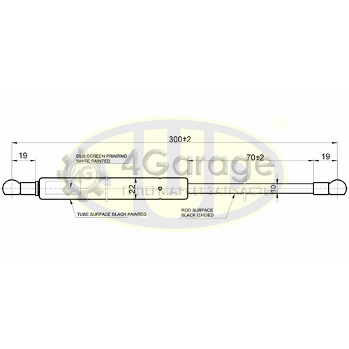 АМОРТИЗАТОР БАГАЖНИКА VW JETTA III (1K2) 08/05 710N L=300/70MM G.U.D. GGS020565 в Москве