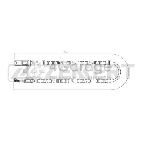 Сигнализатор, износ тормозных колодок ZEKKERT BS8101 в Нижнем Новгороде