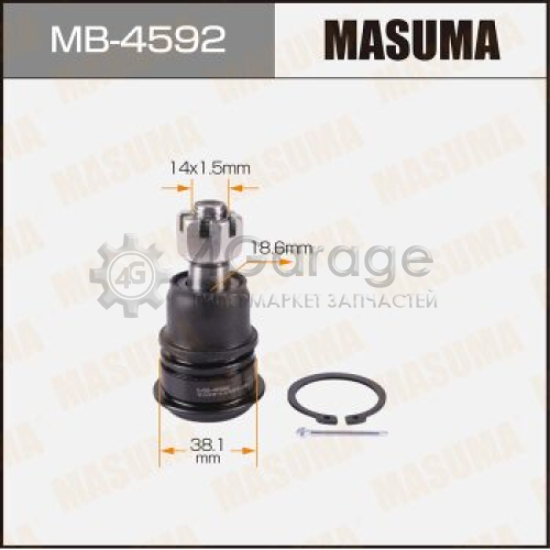 MASUMA MB4592 Шаровая опора MASUMA front low NISSAN B12#,P10#,N13#,HNB12, FNB12, B14#, B15