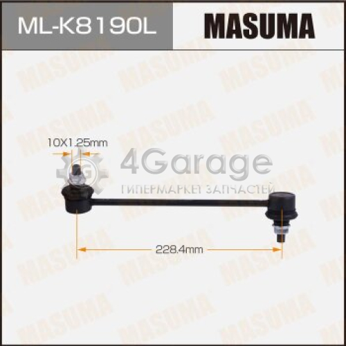 Стойка стабилизатора (линк) MASUMA front HYUNDAI i10 07- LH MASUMA MLK8190L в Ростове-на-Дону