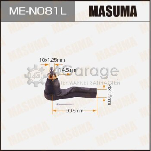 MASUMA MEN081L Наконечник рулевой тяги MASUMA MICRA/ K12E LH