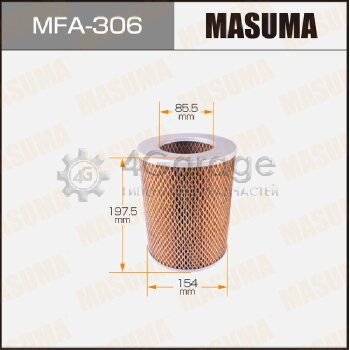 Воздушный фильтр A-183 MASUMA (1/20) MASUMA MFA306 в Москве