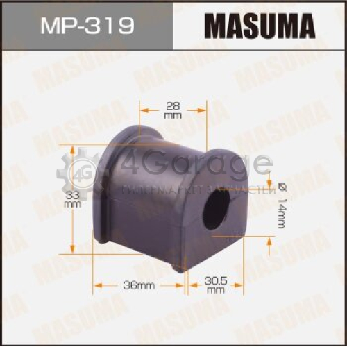 MASUMA MP319 Втулка стабилизатора MASUMA /rear/ Corolla AE100,101,104, CE100, EE101 [уп.2]