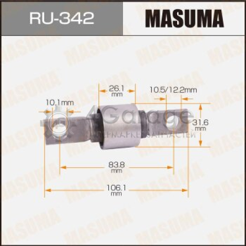 MASUMA RU342 Сайлентблок MASUMA CR-V/ RD1, RD2 rear