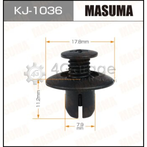 MASUMA KJ1036 Клипса автомобильная (автокрепеж) MASUMA 1036-KJ [уп.50]