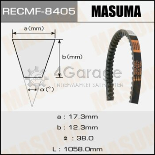 MASUMA 8405 Ремень клиновый MASUMA рк.8405, 17x1058 мм