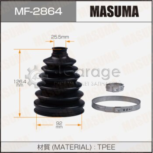 MASUMA MF2864 Пыльник ШРУСа MASUMA MF-2864 (пластик) + спецхомут