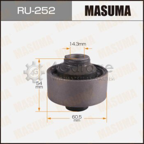 MASUMA RU252 Сайлентблок MASUMA Mirage/Lancer /CQ1,2A/ front low