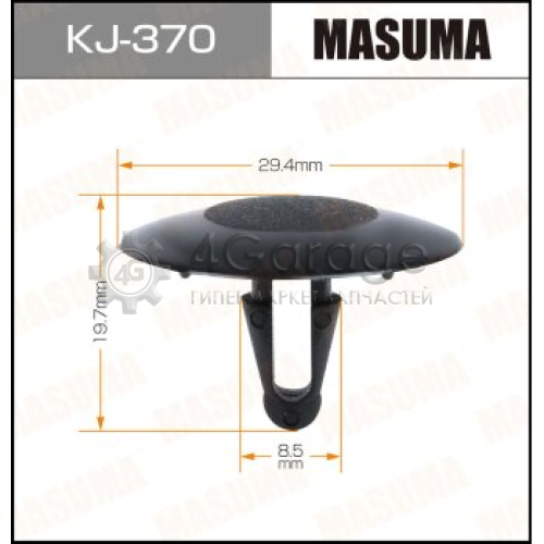 Клипса автомобильная (автокрепеж) MASUMA 370-KJ [уп.50] MASUMA KJ370 в Нижнем Новгороде