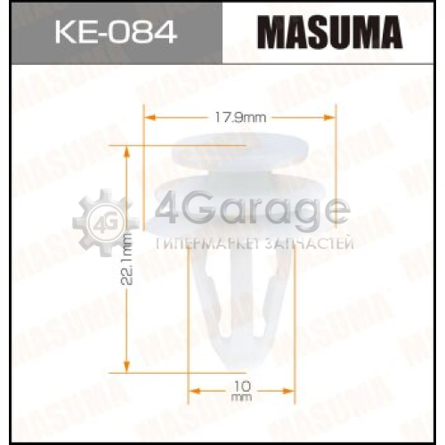 Клипса автомобильная (автокрепеж) MASUMA 084-KE [уп.50] MASUMA KE084 в Нижнем Новгороде