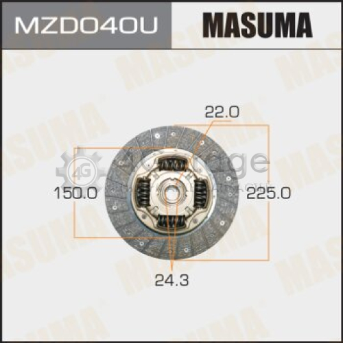 MASUMA MZD040U Диск сцепления MASUMA 225*150*22*24.3 (1/10)