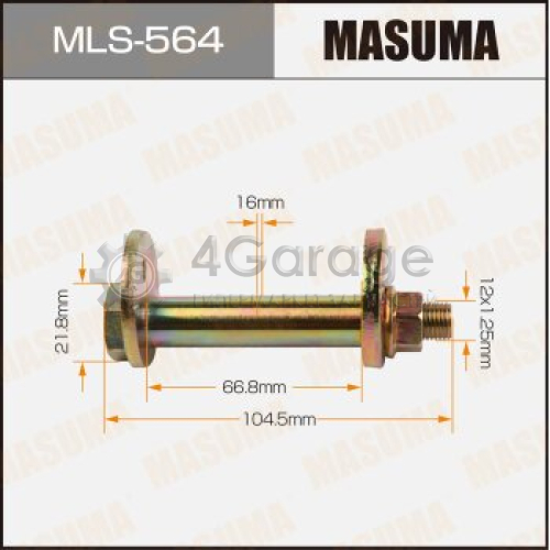 MASUMA MLS564 Болт эксцентрик MASUMA комплект. Mitsubishi