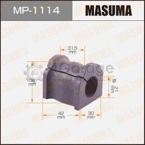 MASUMA MP1114 Втулка стабилизатора MASUMA /rear/ MAZDA6 07- [уп.2]