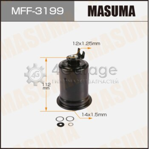 MASUMA MFF3199 Топливный фильтр FS-1108, FS-1129, FC-188, JN-6002, JN-9055 MASUMA высокого давления