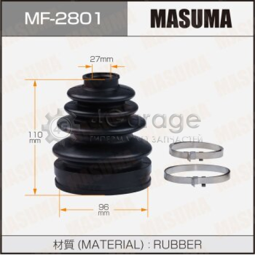 MASUMA MF2801 Пыльник ШРУСа MASUMA MF-2801