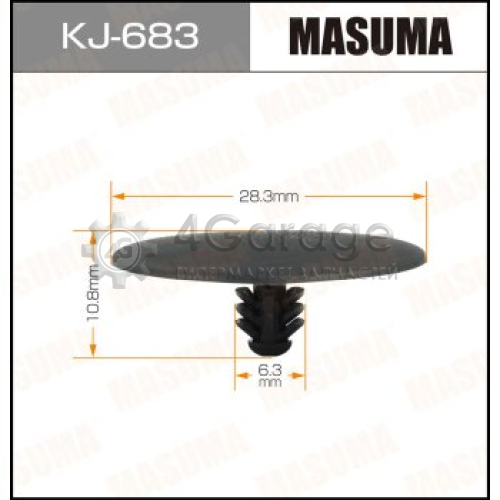 MASUMA KJ683 Клипса автомобильная (автокрепеж) MASUMA 683-KJ [уп.50]