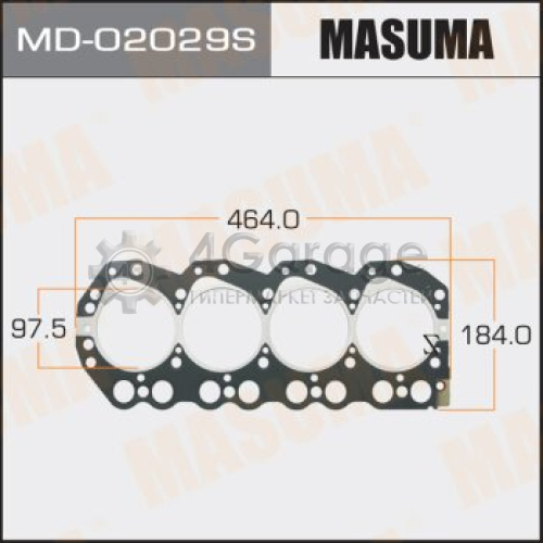 MASUMA MD02029S Прокладка Головки блока MASUMA, BD30,TD27T, пятислойная (металл-эластомер) Толщина 1,36мм (1/10)