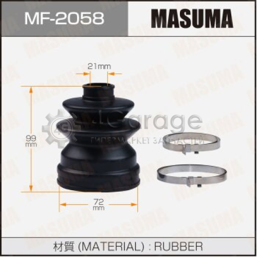 MASUMA MF2058 Пыльник ШРУСа MASUMA MF-2058