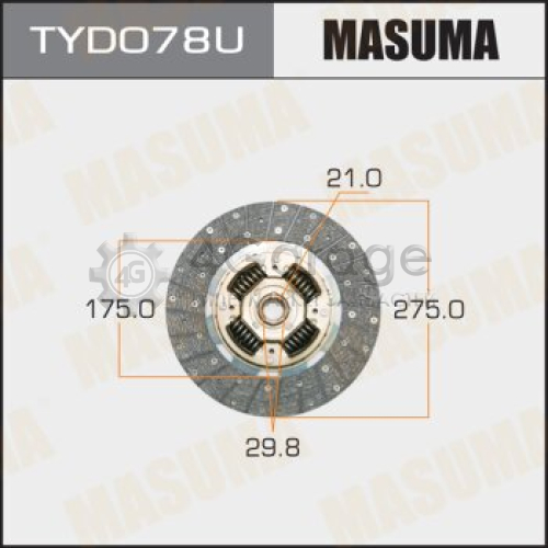 MASUMA TYD078U Диск сцепления MASUMA 275*175*21*29.8 (1/5) в Красноярске