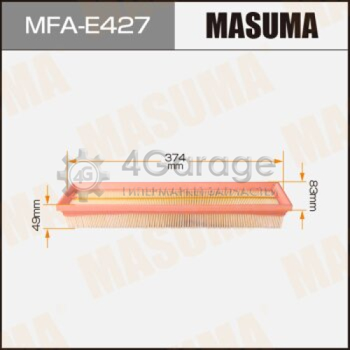 MASUMA MFAE427 Воздушный фильтр A0002 MASUMA LHD RENAULT/ KANGOO I/ V1500 97-07 (1/40)