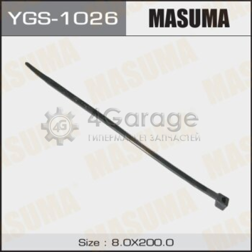 MASUMA YGS1026 Хомут пластиковый MASUMA черный 8х200 (уп.100шт)