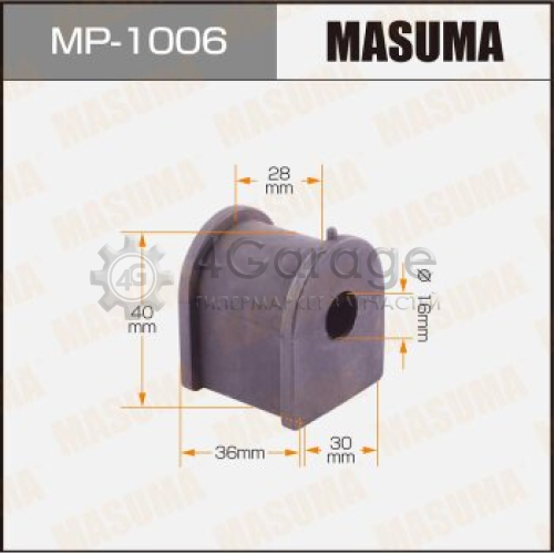 MASUMA MP1006 Втулка стабилизатора MASUMA /rear/ HARRIER/ACU30W,GSU30W [уп.2]