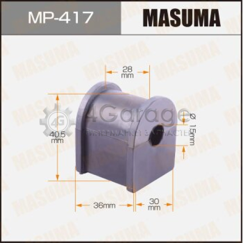 MASUMA MP417 Втулка стабилизатора MASUMA /rear/ Mark II WG, Camry Gracia .. WG ##V20,21 [уп.2]