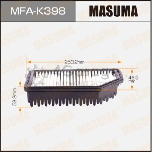 MASUMA MFAK398 Воздушный фильтр A9614 MASUMA LHD KIA SOUL / GAMMA, NU (1/40)