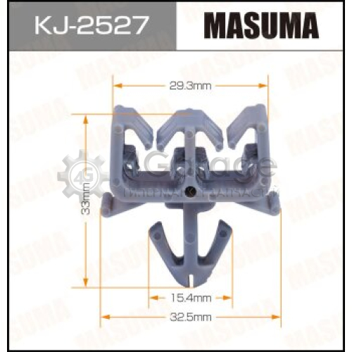 MASUMA KJ2527 Клипса автомобильная (автокрепеж) MASUMA 2527-KJ [уп.50]