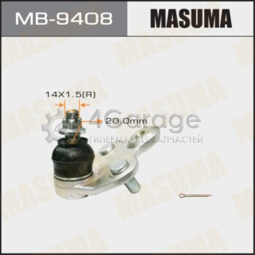 MASUMA MB9408 Шаровая опора MASUMA front low CALDINA/ #T24#