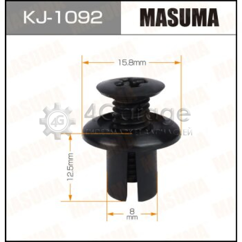 MASUMA KJ1092 Клипса автомобильная (автокрепеж) MASUMA 1092-KJ [уп.50]