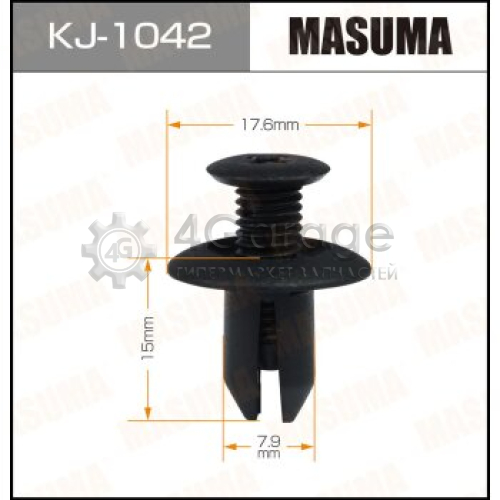 MASUMA KJ1042 Клипса автомобильная (автокрепеж) MASUMA 1042-KJ [уп.50]