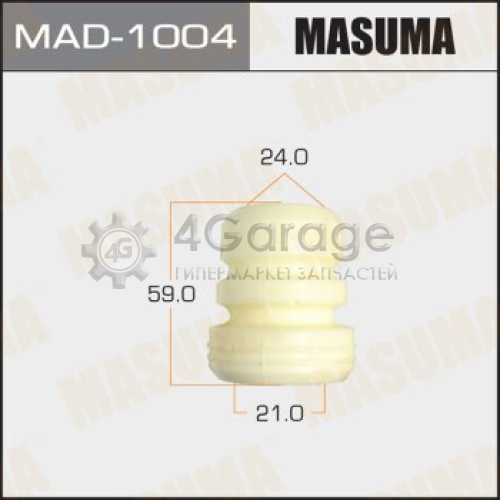 MASUMA MAD1004 Отбойник амортизаторов MASUMA, 21х24х59, T.Corolla /AE100, 101, 110/ 48341-12130