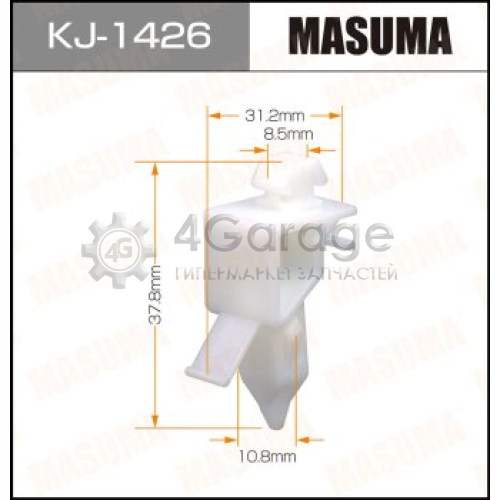 MASUMA KJ1426 Клипса автомобильная (автокрепеж) MASUMA 1426-KJ [уп.50]