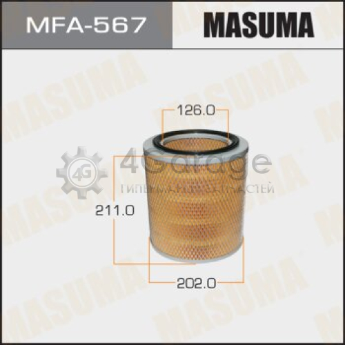 MASUMA MFA567 Воздушный фильтр A-444 MASUMA (1/12)