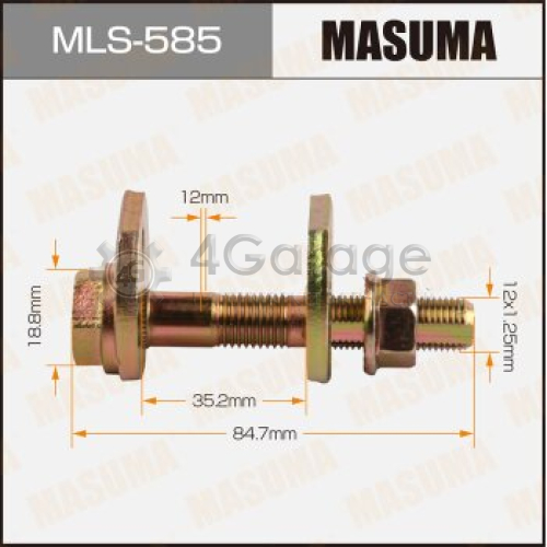 Болт эксцентрик MASUMA комплект. Toyota MASUMA MLS585 в Москве