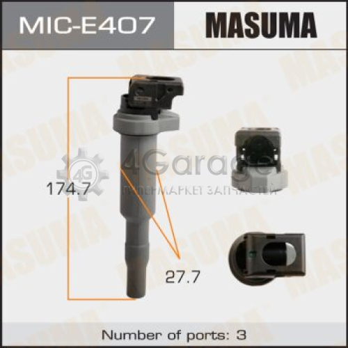 Катушка зажигания MASUMA, BMW 1-SERIES (E87), 3-SERIES (E92) / N43B20, N53B30 MASUMA MICE407 в Нижнем Новгороде