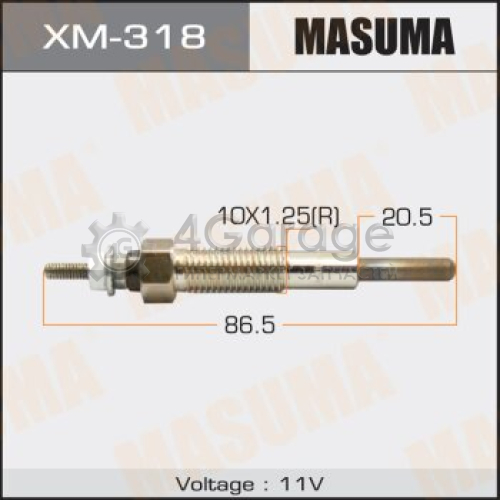 MASUMA XM318 Свеча накаливания MASUMA PM-164 /4D56 (1/10/100)