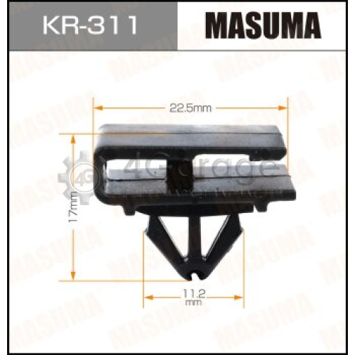 MASUMA KR311 Клипса автомобильная (автокрепеж) MASUMA 311-KR [уп.50]