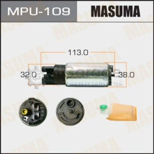 MASUMA MPU109 Бензонасос MASUMA, LAND CRUISER PRADO, CR-V / GRJ120W, RE4, сетка MPU-040