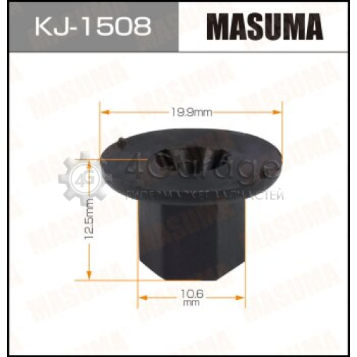 MASUMA KJ1508 Клипса автомобильная (автокрепеж) MASUMA 1508-KJ [уп.50]