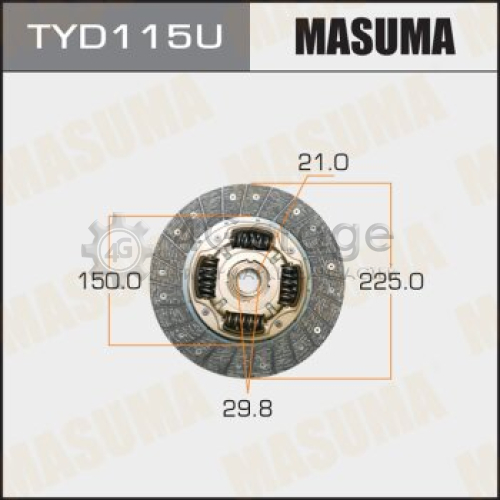 Диск сцепления MASUMA 225*150*21*29.8 (1/10) MASUMA TYD115U в Нижнем Новгороде