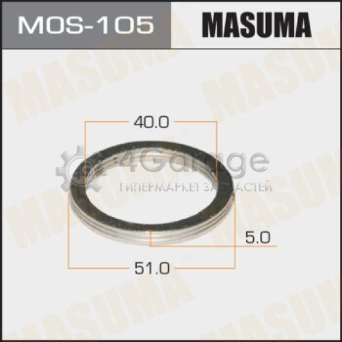 MASUMA MOS105 Кольцо глушителя MASUMA 40 х 51