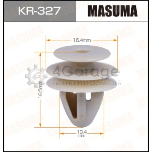 MASUMA KR327 Клипса автомобильная (автокрепеж) MASUMA 327-KR [уп.50]