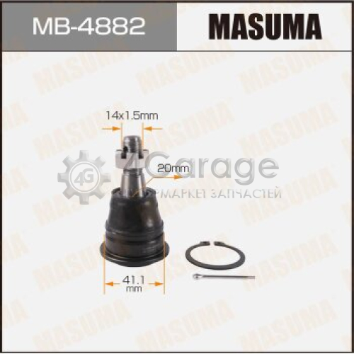 MASUMA MB4882 Шаровая опора MASUMA front low CEFIRO/ A33