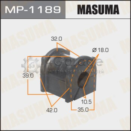 MASUMA MP1189 Втулка стабилизатора MASUMA /rear/ LAND CRUISER PRADO/ KDJ150L, GRJ150L [уп.2]