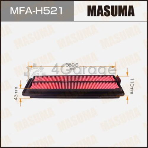 MASUMA MFAH521 Воздушный фильтр A8505 MASUMA HONDA/ ACCORD/ ACCORD TOURER 04- (1/20)